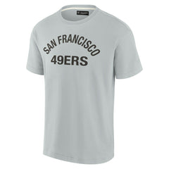 San Francisco 49ers Unisex Elements Super Soft Short Sleeve T-Shirt - Gray T-shirts