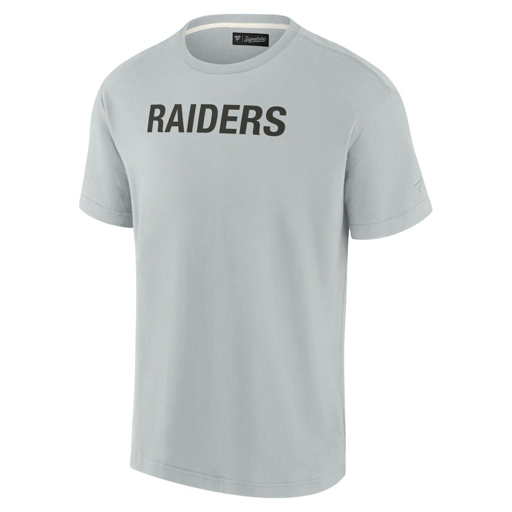 Las Vegas Raiders Unisex Elements Super Soft Short Sleeve T-Shirt - Gray T-shirts