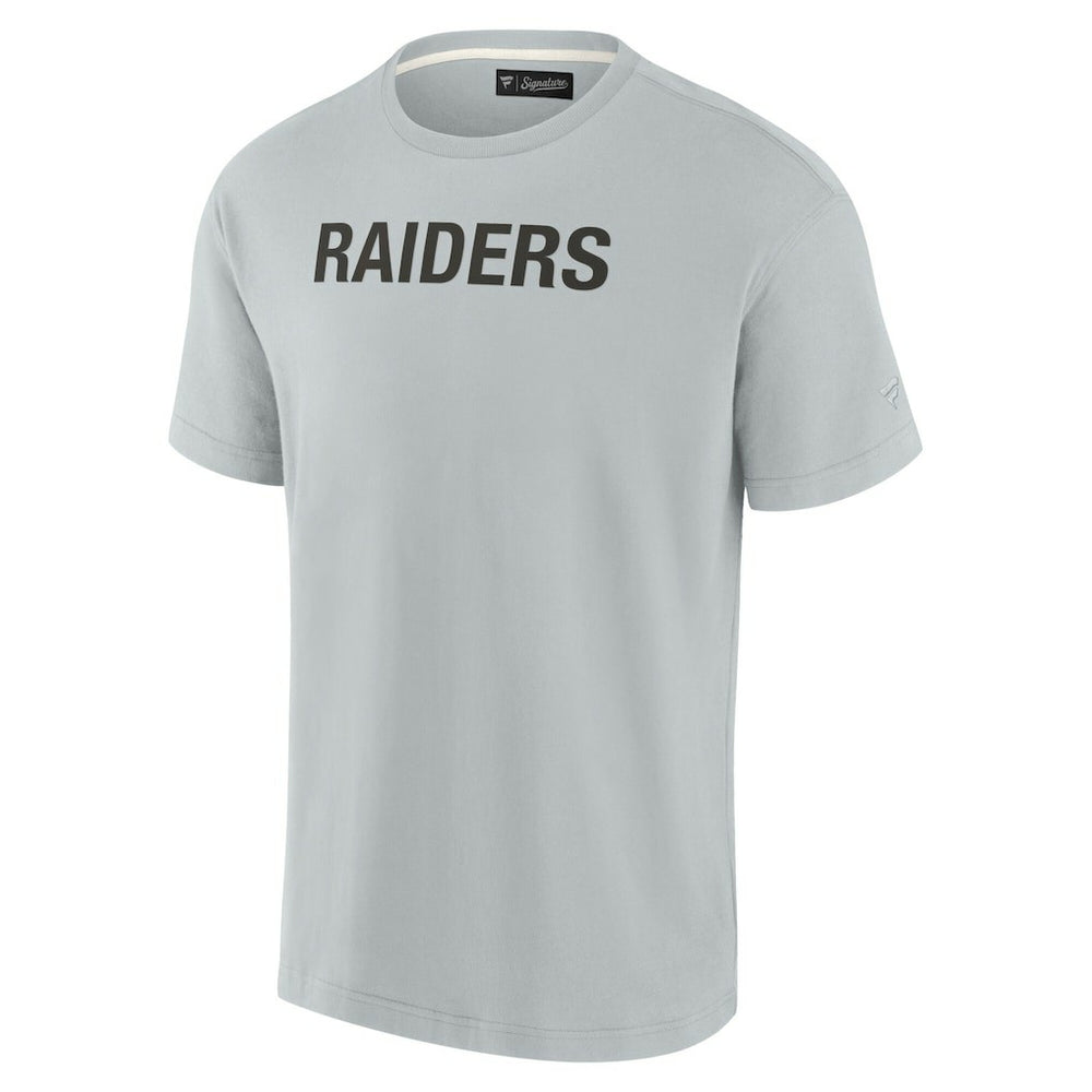 Las Vegas Raiders Unisex Elements Super Soft Short Sleeve T-Shirt - Gray T-shirts