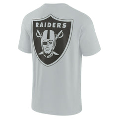 Las Vegas Raiders Unisex Elements Super Soft Short Sleeve T-Shirt - Gray T-shirts