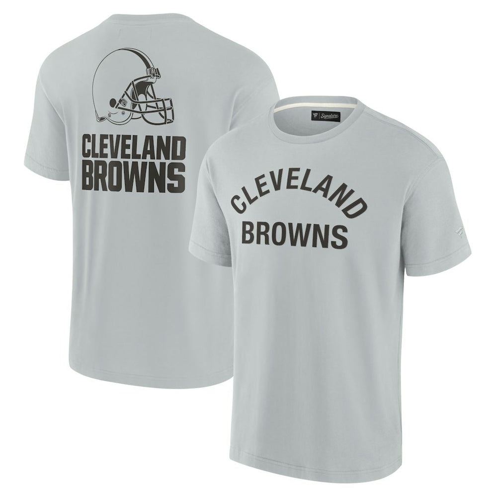 Cleveland Browns Unisex Elements Super Soft Short Sleeve T-Shirt - Gray T-shirts