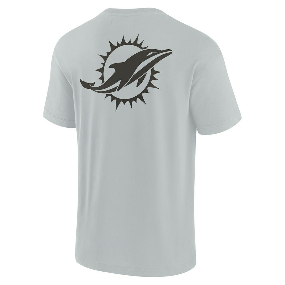 Miami Dolphins Unisex Elements Super Soft Short Sleeve T-Shirt - Gray T-shirts