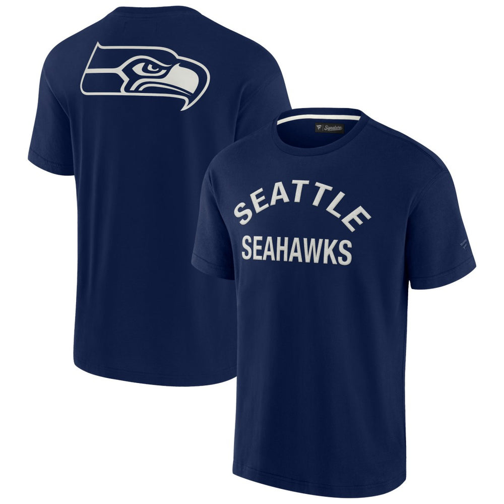 Seattle Seahawks Unisex Elements Super Soft Short Sleeve T-Shirt - Navy T-shirts