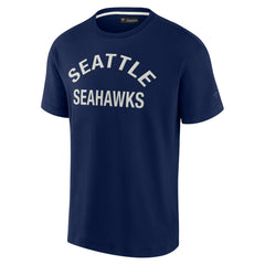 Seattle Seahawks Unisex Elements Super Soft Short Sleeve T-Shirt - Navy T-shirts