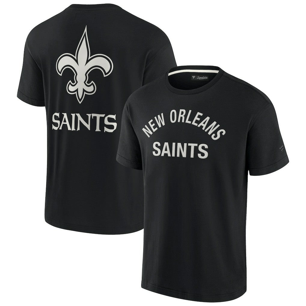 New Orleans Saints Unisex Elements Super Soft Short Sleeve T-Shirt - Black T-shirts