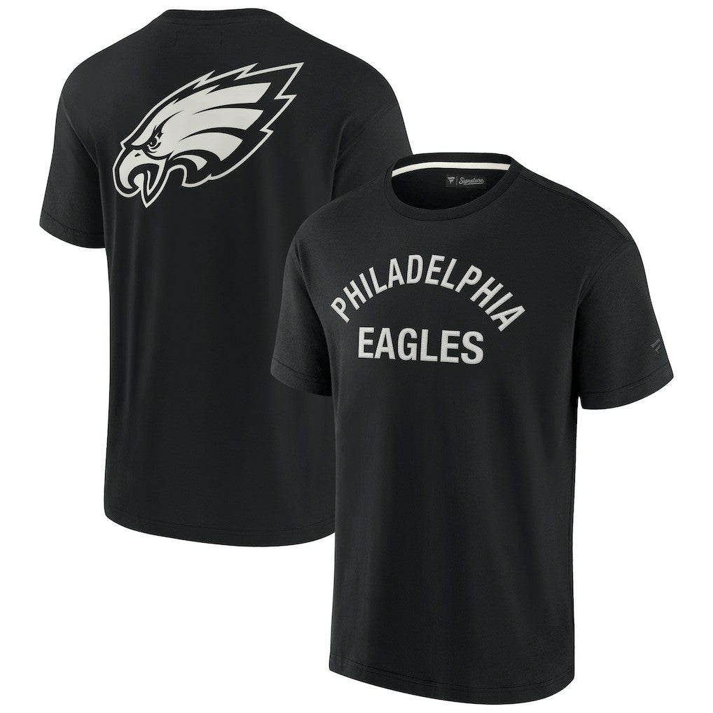 Philadelphia Eagles Unisex Elements Super Soft Short Sleeve T-Shirt - Black T-shirts