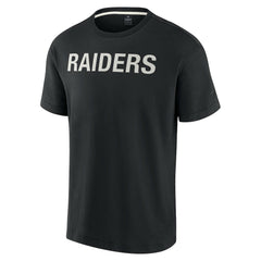 Las Vegas Raiders Unisex Elements Super Soft Short Sleeve T-Shirt - Black T-shirts