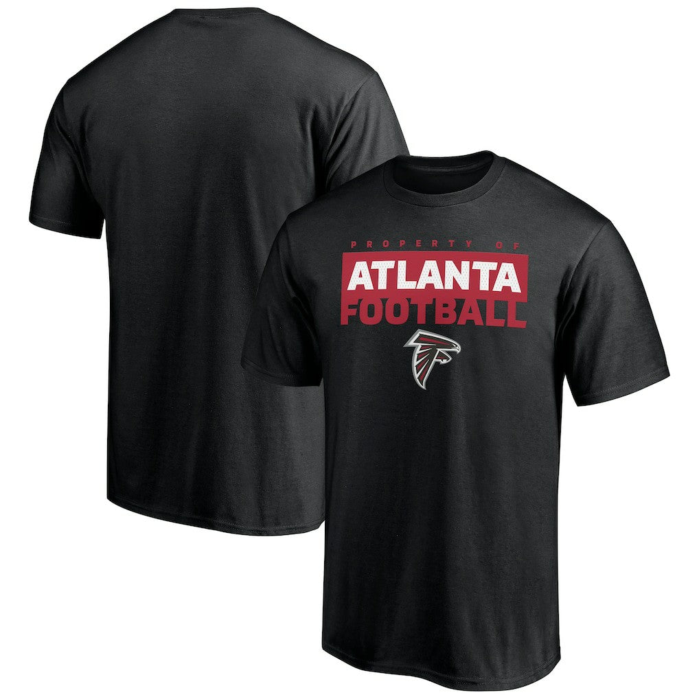 Atlanta Falcons Gain Ground T-Shirt - Black T-shirts