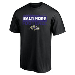 Baltimore Ravens Gain Ground T-Shirt - Black T-shirts