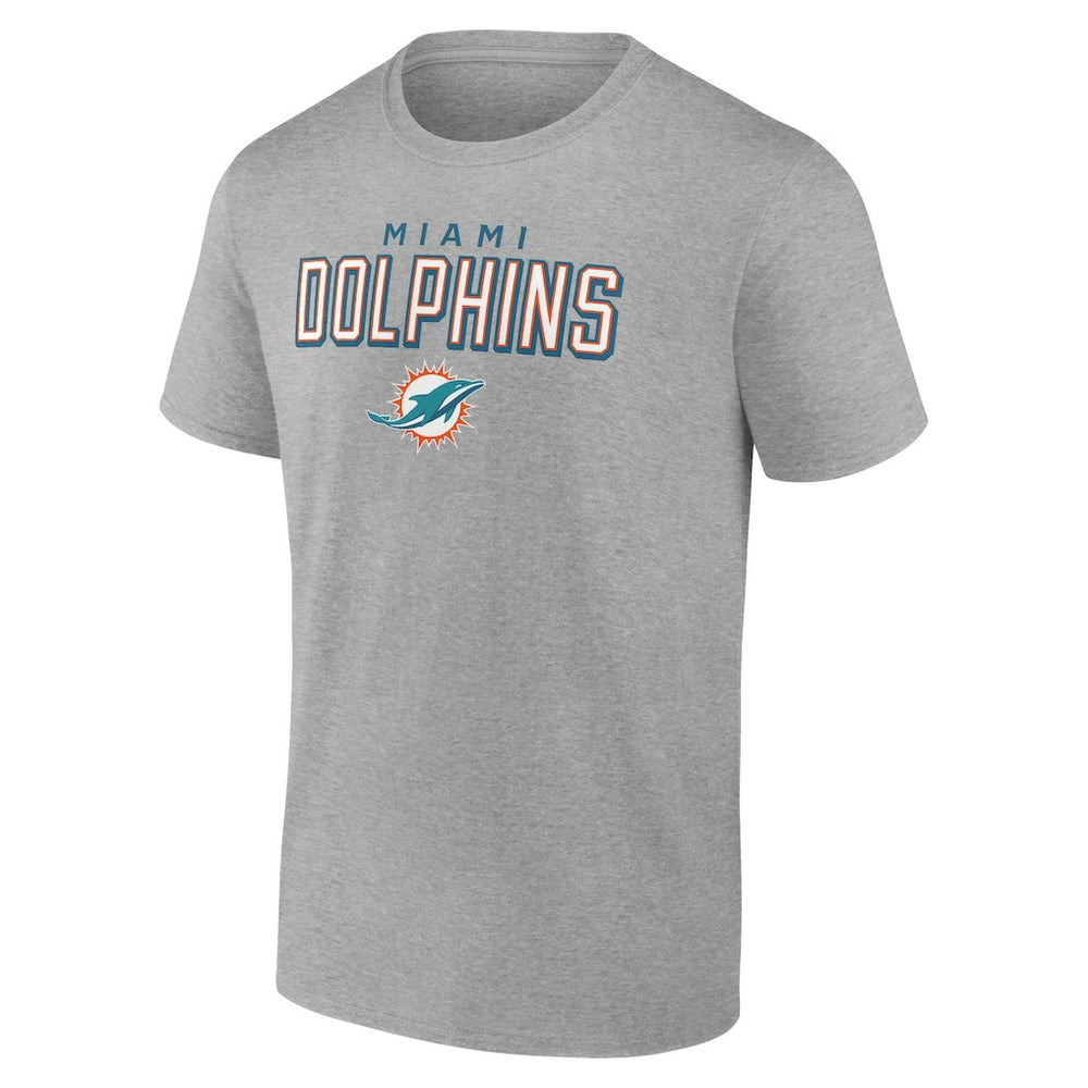 Miami Dolphins Swagger T-Shirt - Heather Gray T-shirts