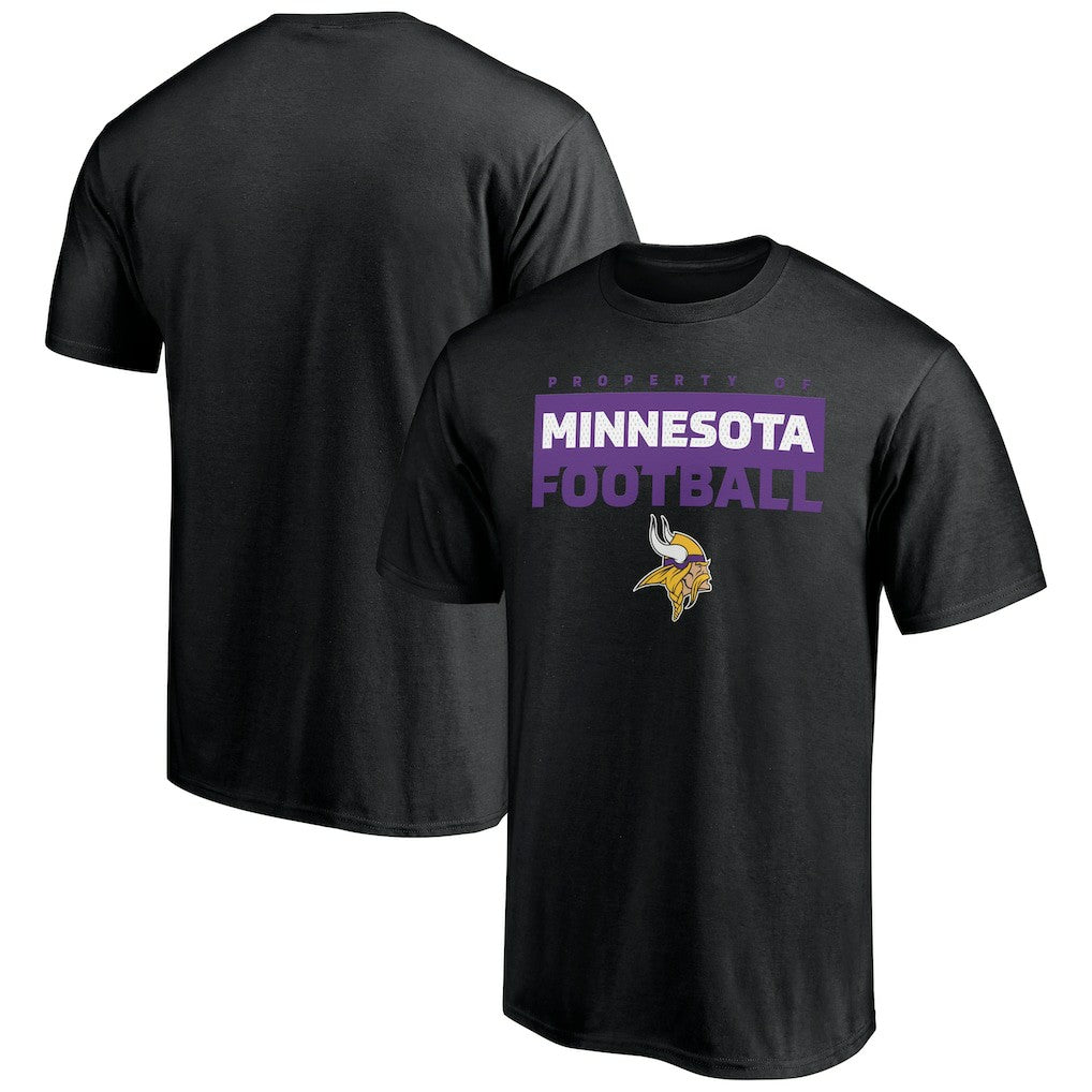 Minnesota Vikings Gain Ground T-Shirt - Black T-shirts