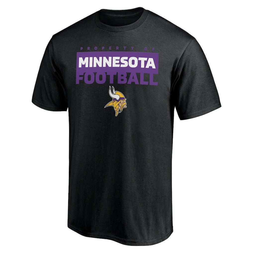 Minnesota Vikings Gain Ground T-Shirt - Black T-shirts