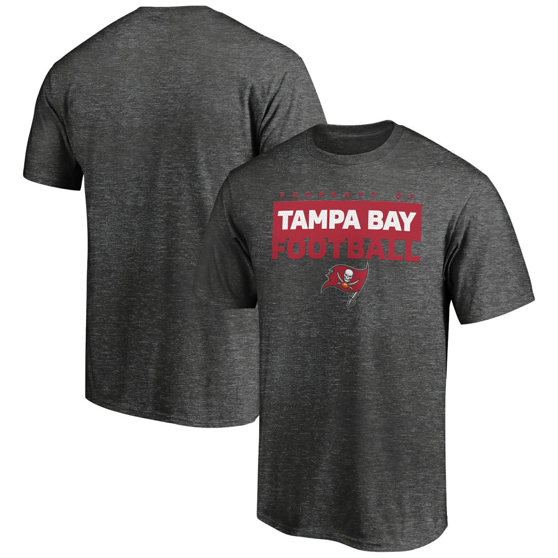 Tampa Bay Buccaneers Gain Ground T-Shirt - Charcoal T-shirts