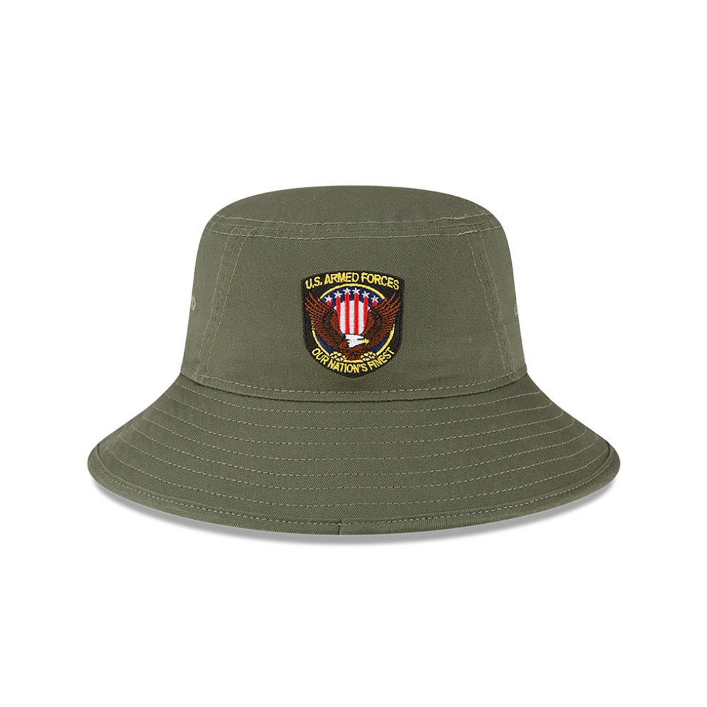 Athletics New Era 2023 Armed Forces Day Bucket Hat - Green Hats