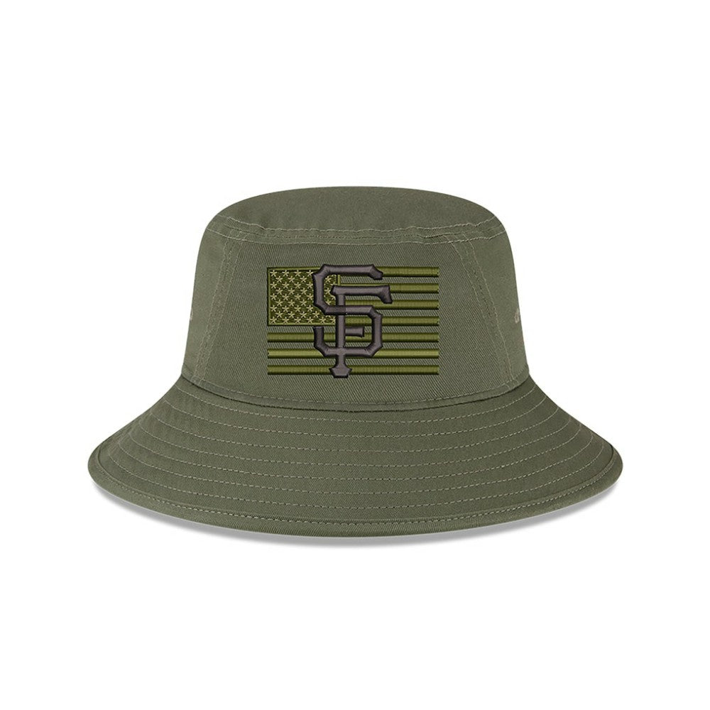 San Francisco Giants New Era 2023 Armed Forces Day Bucket Hat - Green Hats