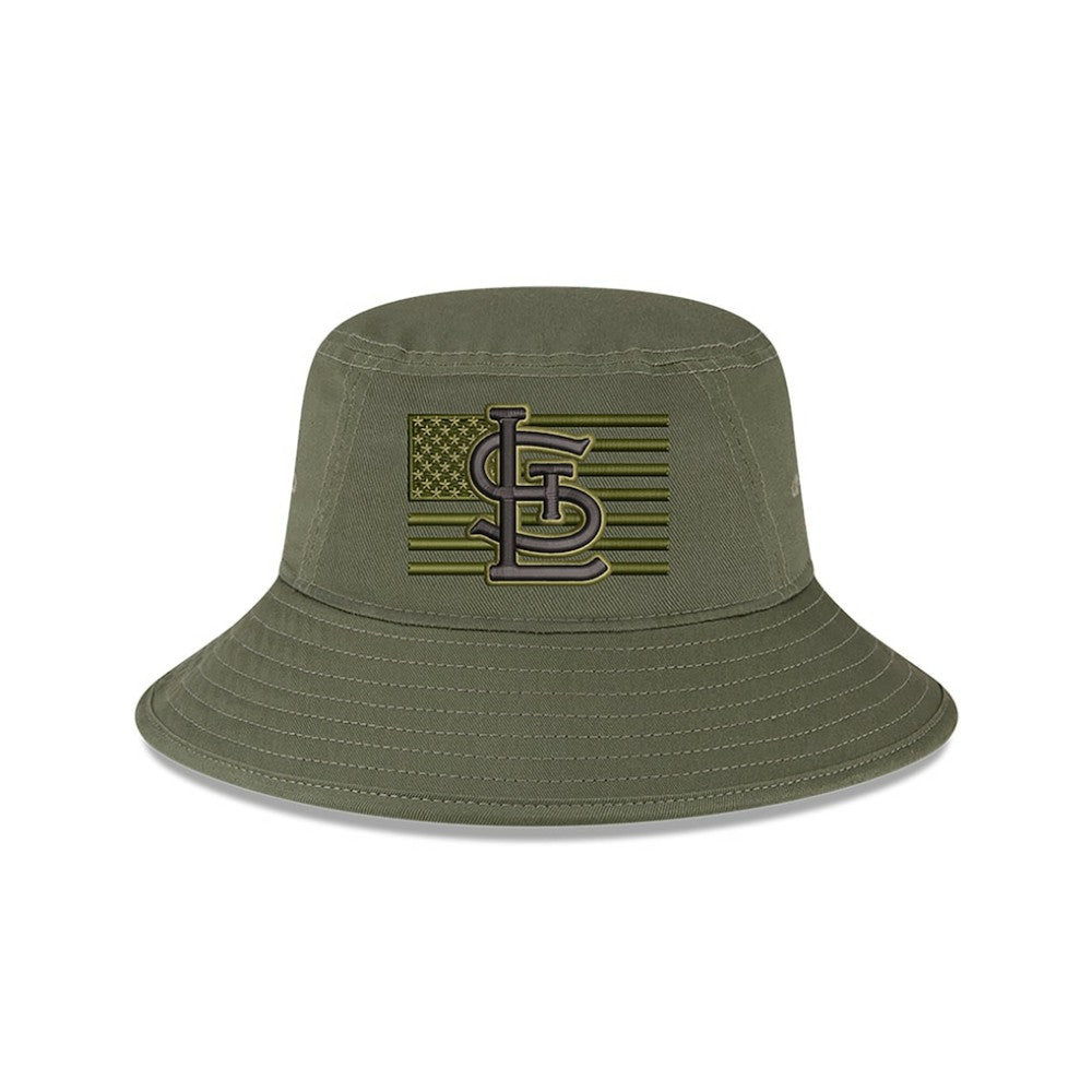 St. Louis Cardinals New Era 2023 Armed Forces Day Bucket Hat - Green Hats