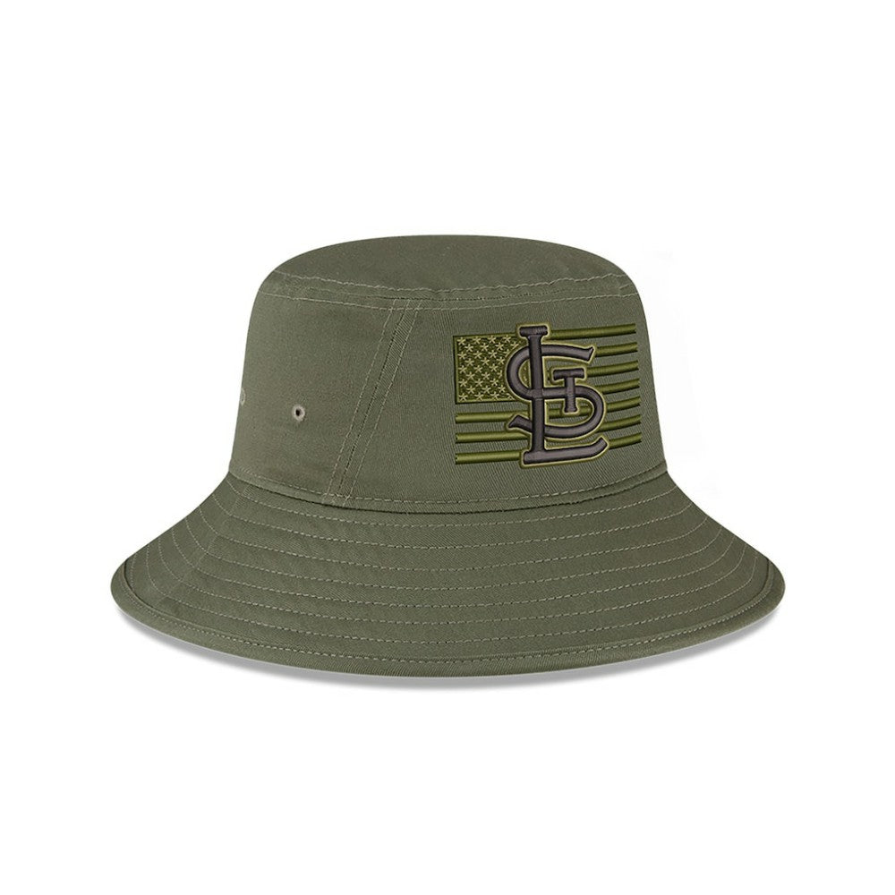 St. Louis Cardinals New Era 2023 Armed Forces Day Bucket Hat - Green Hats
