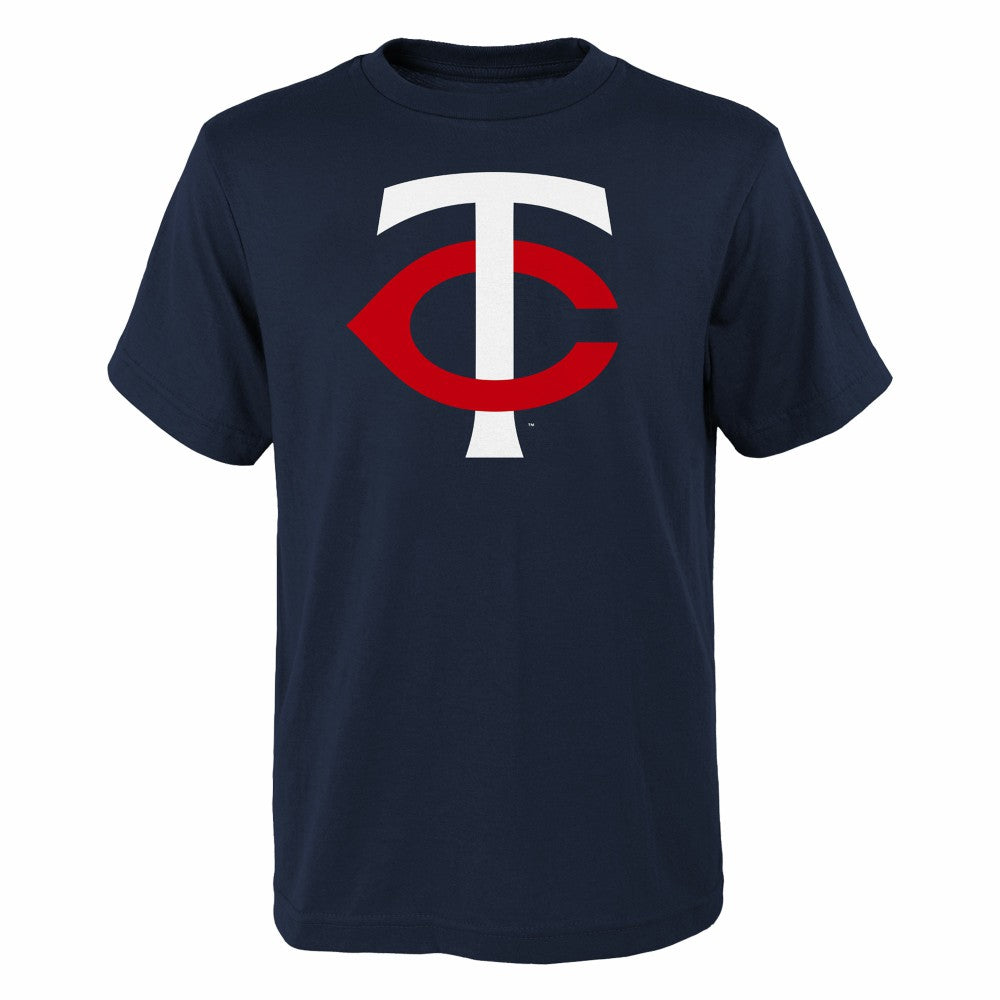 Minnesota Twins Youth Logo Primary Team T-Shirt - Navy T-shirts