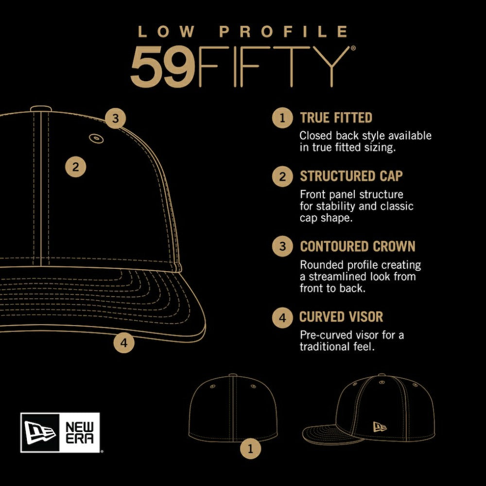Atlanta Braves New Era 2023 City Connect Low Profile 59FIFTY Fitted Hat - White/Royal Hats