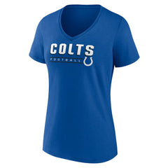 Indianapolis Colts Women's Primary Play V-Neck T-Shirt - Royal T-shirts