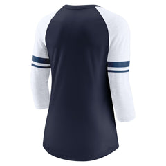 Tennessee Titans Women's Fashion 3/4-Sleeve Lightweight Raglan Fashion T-Shirt - Navy T-shirts
