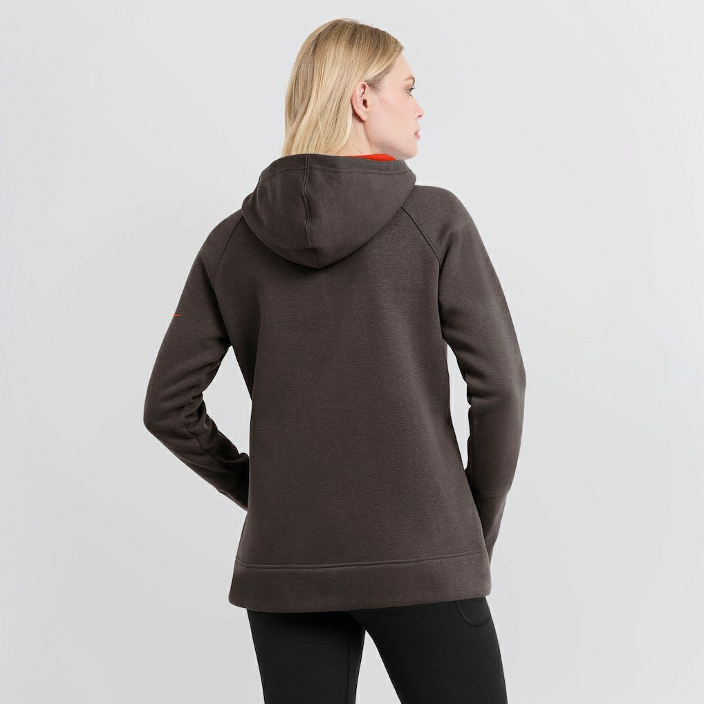 Cleveland Browns Women's Asymmetrical Raglan Full-Zip Hoodie - Brown Hoodies