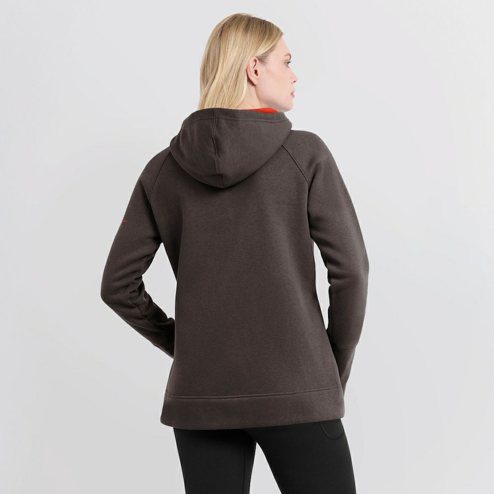 Cleveland Browns Women's Asymmetrical Raglan Full-Zip Hoodie - Brown Hoodies