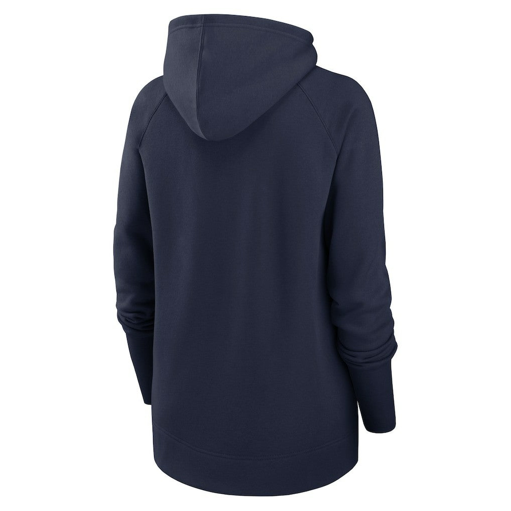 Seattle Seahawks Women's Asymmetrical Raglan Full-Zip Hoodie - College Navy Hoodies