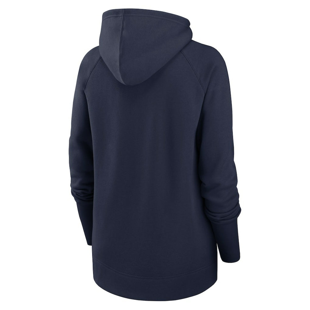 Seattle Seahawks Women's Asymmetrical Raglan Full-Zip Hoodie - College Navy Hoodies