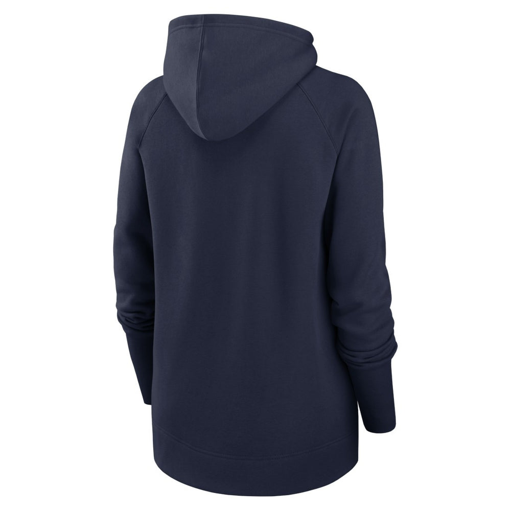 Tennessee Titans Women's Asymmetrical Raglan Full-Zip Hoodie - Navy Hoodies