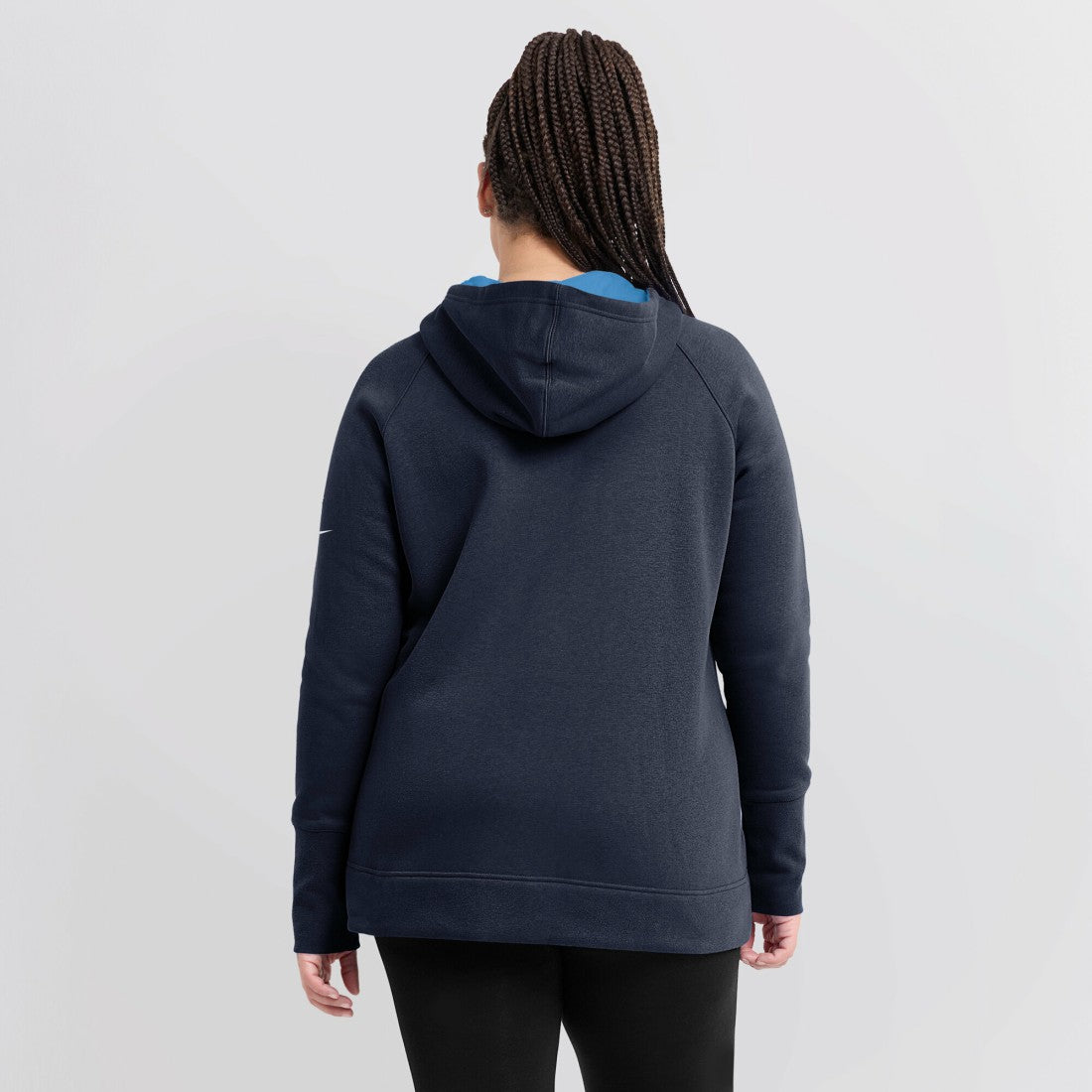Tennessee Titans Women's Asymmetrical Raglan Full-Zip Hoodie - Navy Hoodies