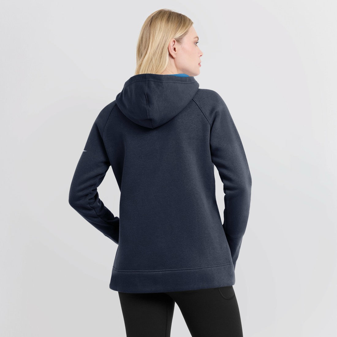 Tennessee Titans Women's Asymmetrical Raglan Full-Zip Hoodie - Navy Hoodies