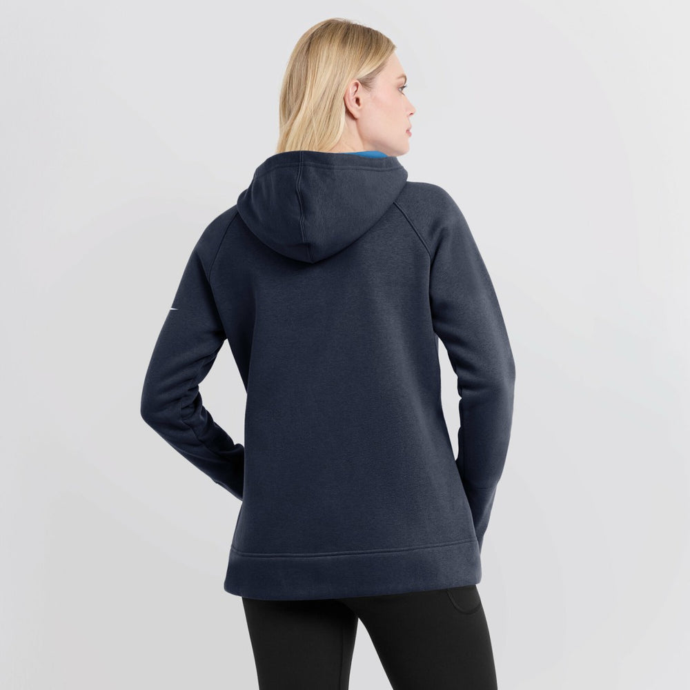 Tennessee Titans Women's Asymmetrical Raglan Full-Zip Hoodie - Navy Hoodies