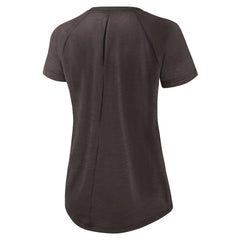 Cleveland Browns Women's Back Slit Lightweight Fashion T-Shirt - White/Heather Scarlet T-shirts