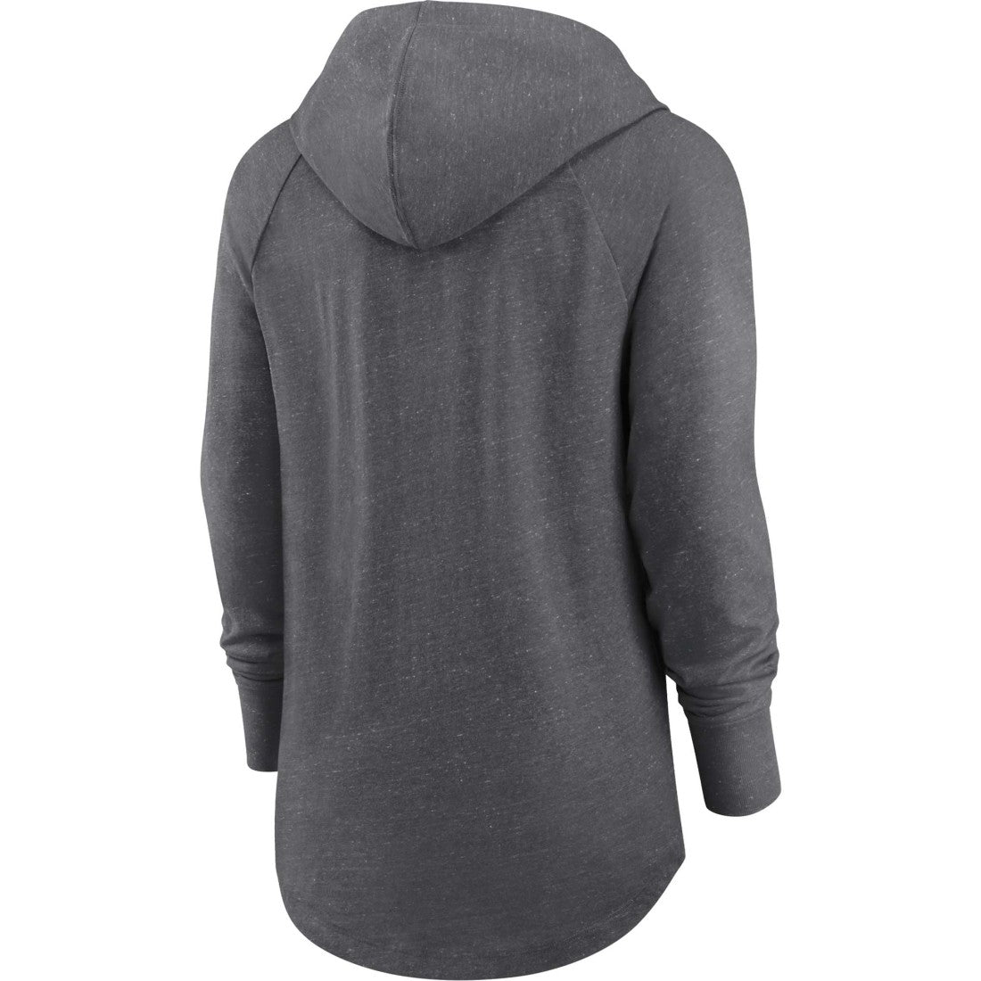 Green Bay Packers Women's Raglan Funnel Neck Pullover Hoodie - Heather Charcoal Hoodies