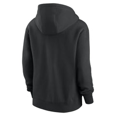 New York Jets Women's Wordmark Club Fleece Pullover Hoodie - Black Hoodies