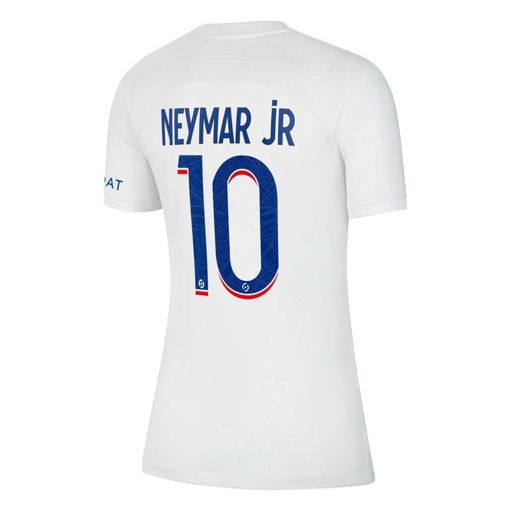Neymar Jr. Paris Saint-Germain Women's 2022/23 Third Breathe Stadium Replica Player Jersey White - Nike on sale