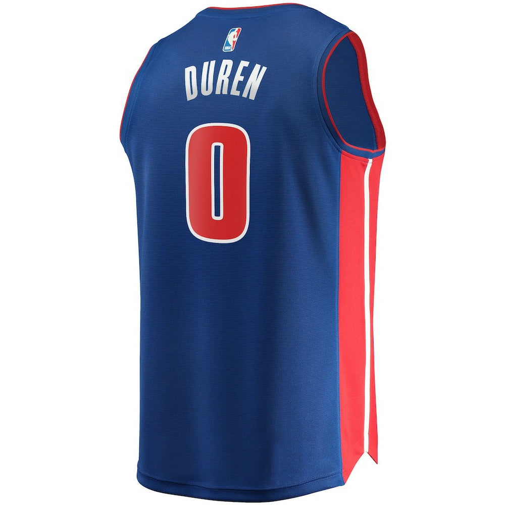 Jalen Duren Detroit Pistons Fast Break Replica Jersey Icon Editi- Blue - Fanatics