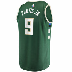 Bobby Portis Milwaukee Bucks Fast Break Replica Jersey Icon Edition Green - Fanatics