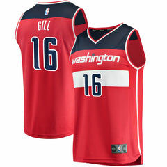 Anthony Gill Washington Wizards Fast Break Replica Jersey Icon Edition Red - Fanatics