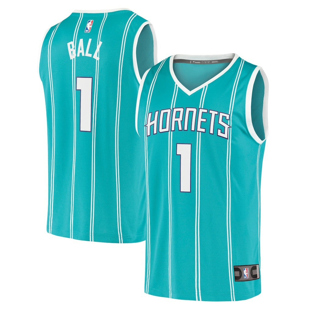 LaMelo Ball Charlotte Hornets Fast Break Replica Jersey Icon Edition Teal - Fanatics