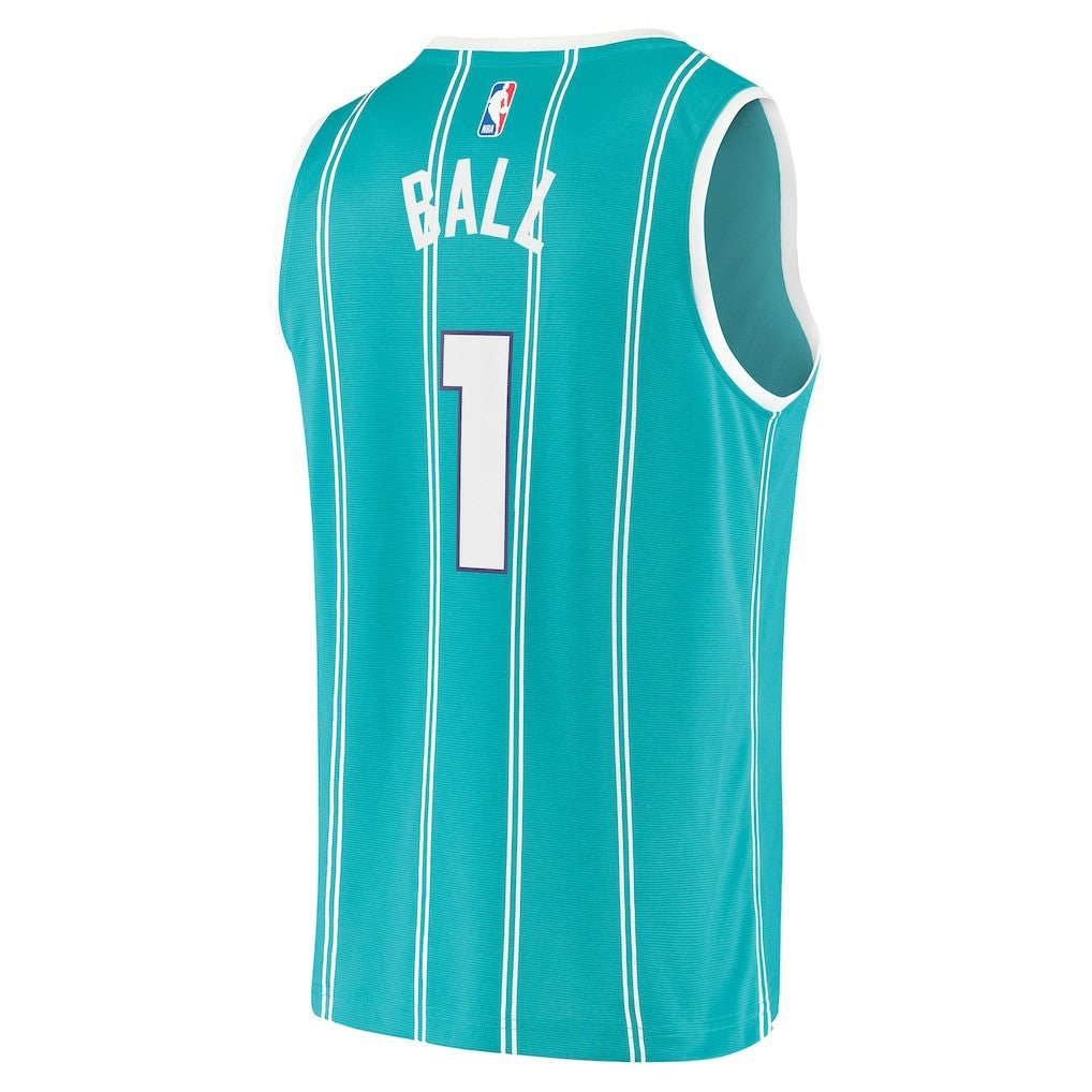LaMelo Ball Charlotte Hornets Fast Break Replica Jersey Icon Edition Teal - Fanatics