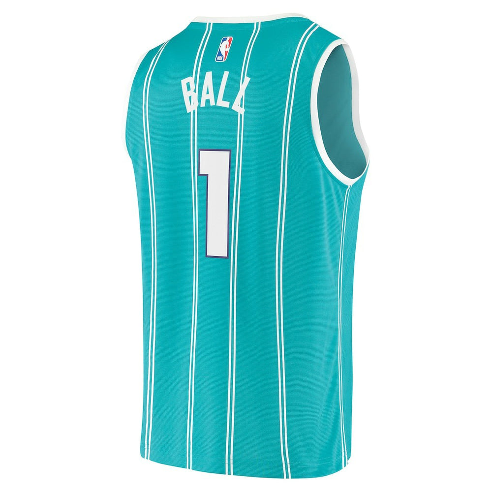 LaMelo Ball Charlotte Hornets Fast Break Replica Jersey Icon Edition Teal - Fanatics