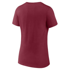 Women's Burgundy Washington Commanders Back Home Again V-Neck T-Shirt