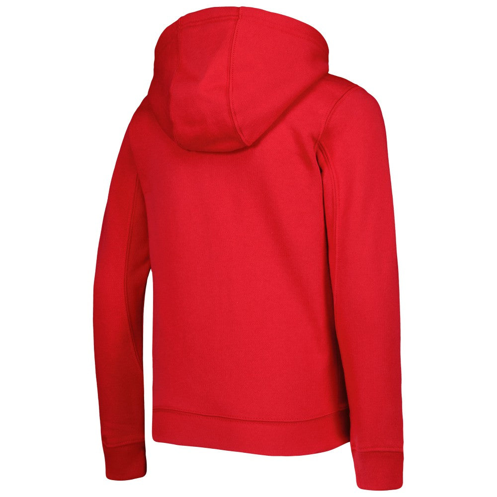 Los Angeles Angels Youth Wordmark Full-Zip Fleece Hoodie - Red Hoodies