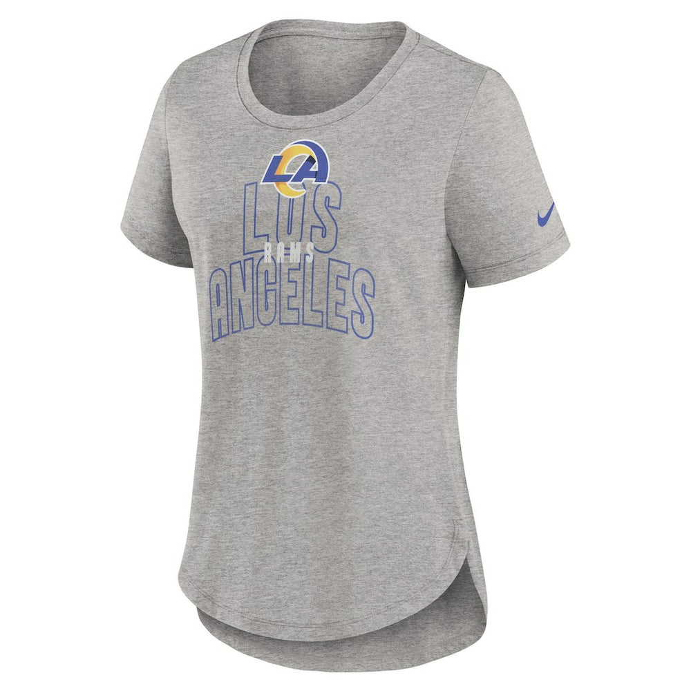 Los Angeles Rams Women's Fashion Tri-Blend T-Shirt - Heather Gray T-shirts