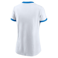 Los Angeles Chargers Women's Rewind Ringer Tri-Blend T-Shirt - White T-shirts