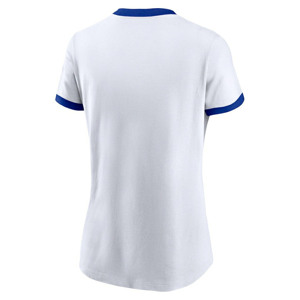 Los Angeles Rams Women's Rewind Ringer T-Shirt - White T-shirts