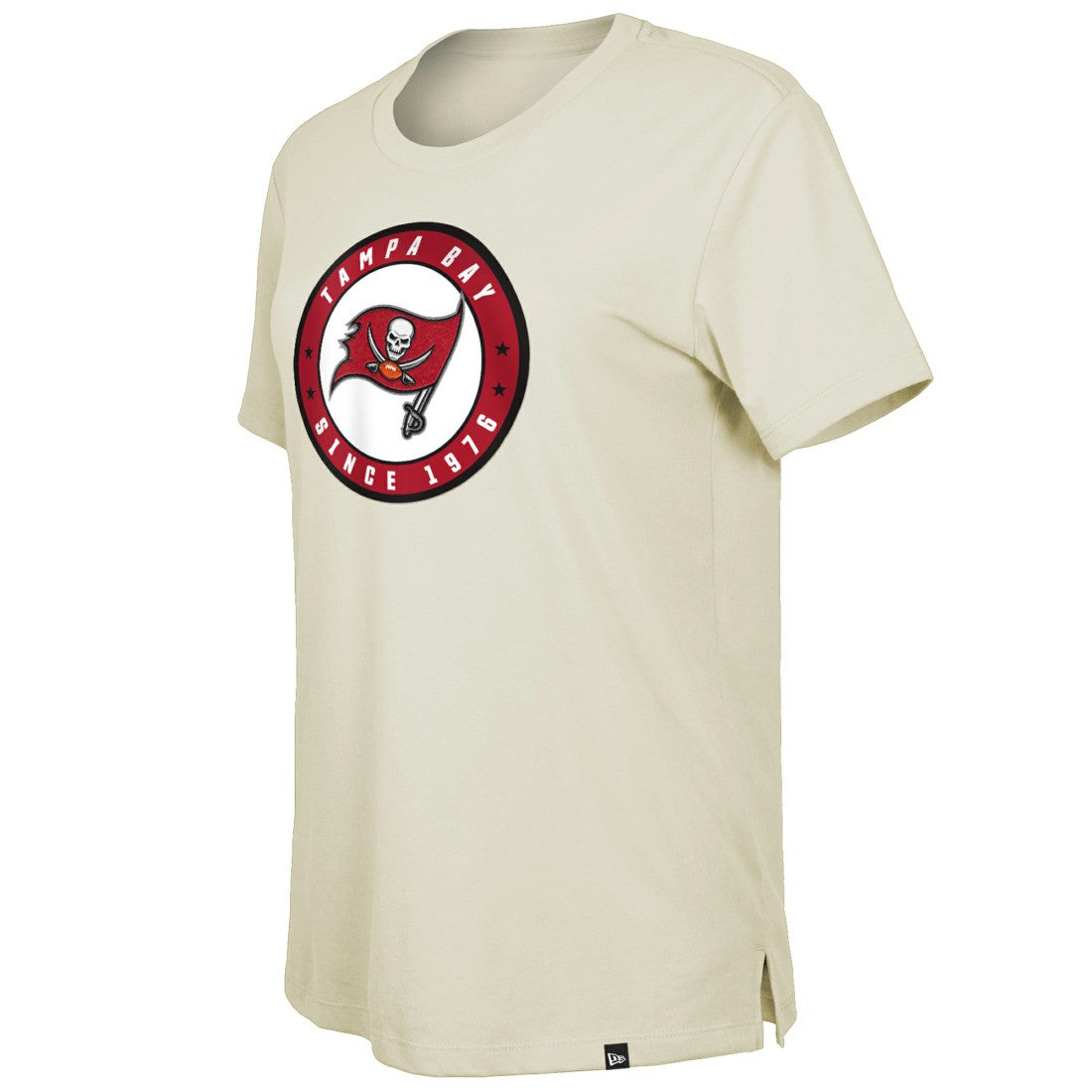 Tampa Bay Buccaneers New Era Women's 2023 NFL Draft T-Shirt - Cream T-shirts