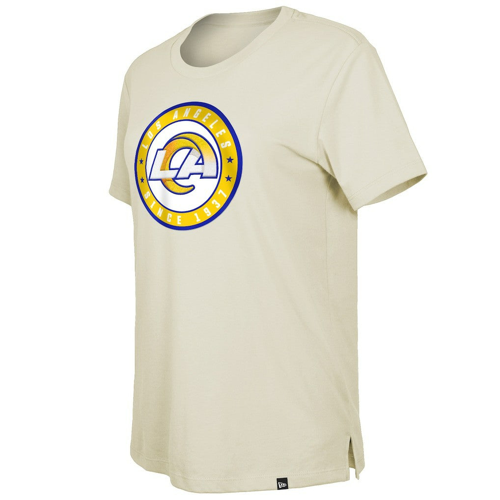 Los Angeles Rams New Era Women's 2023 NFL Draft T-Shirt - Cream T-shirts